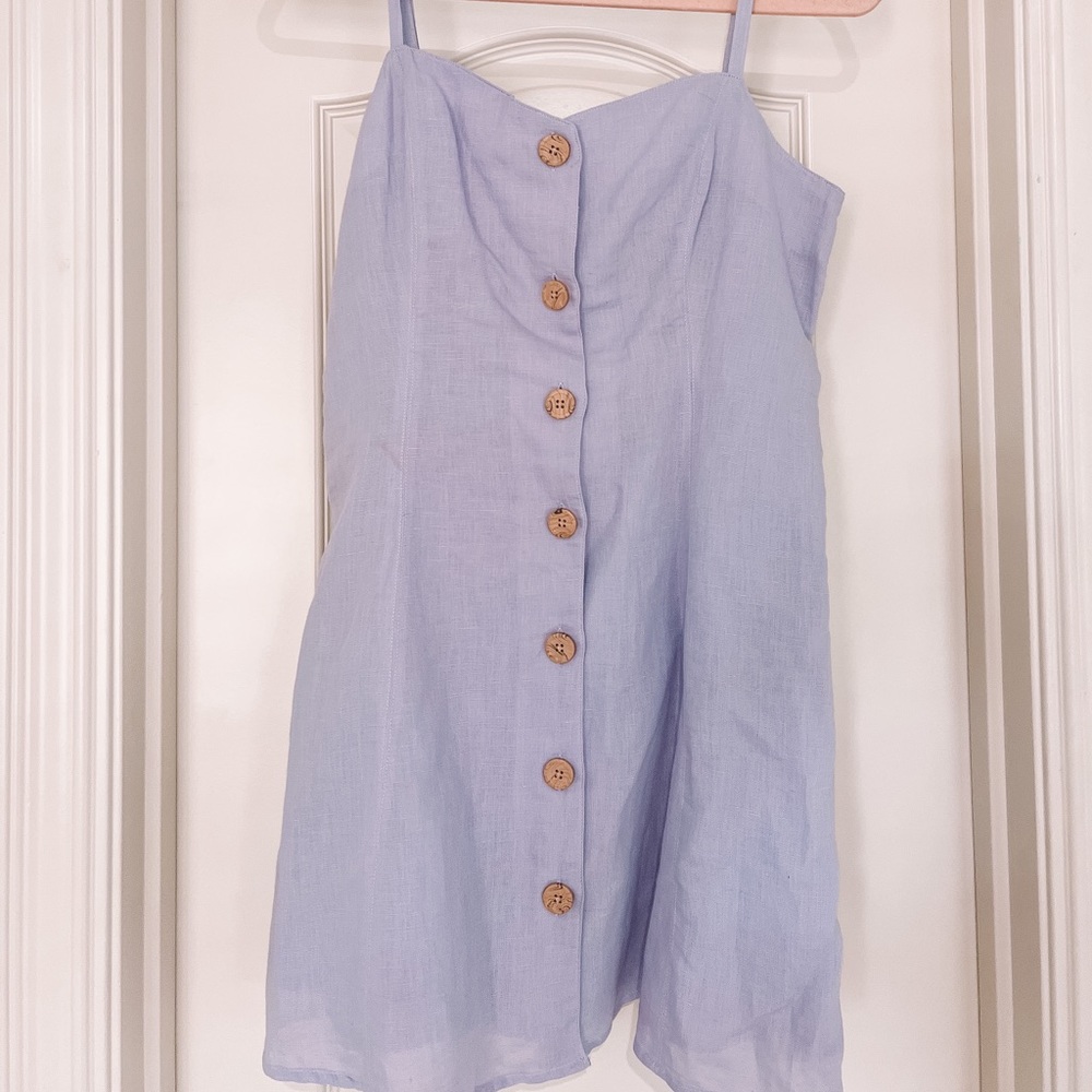 Urban Outfitter - lavender button up mini dress
